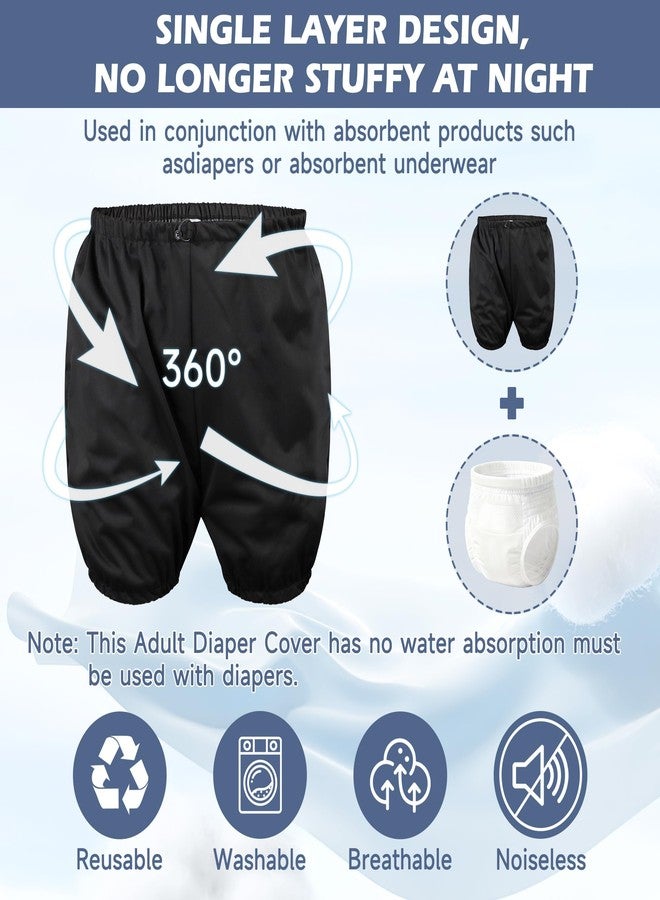 ZINGTERRA 2Pack Adult Diaper Cover for Incontinence Adjustable Waist,Unisex Leak-Protection Pants Over Diapers Waterproof,Washable Adult Incontinence Briefs,Reusable Underwear for Men Women Supplies - Image 5